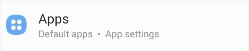 Android Setting Apps