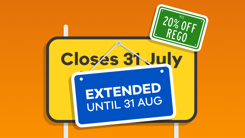 Get 20% off your car registration