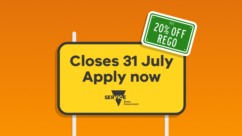Get 20% off your car registration
