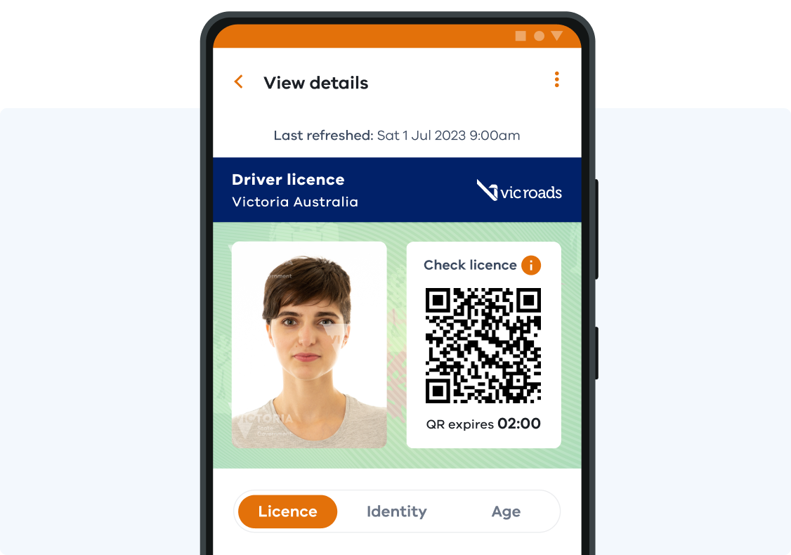 Digital Driver Licence with QR Code