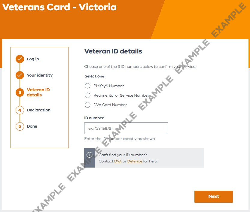 Veteran ID Details
