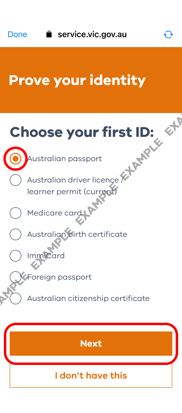 Choose First ID